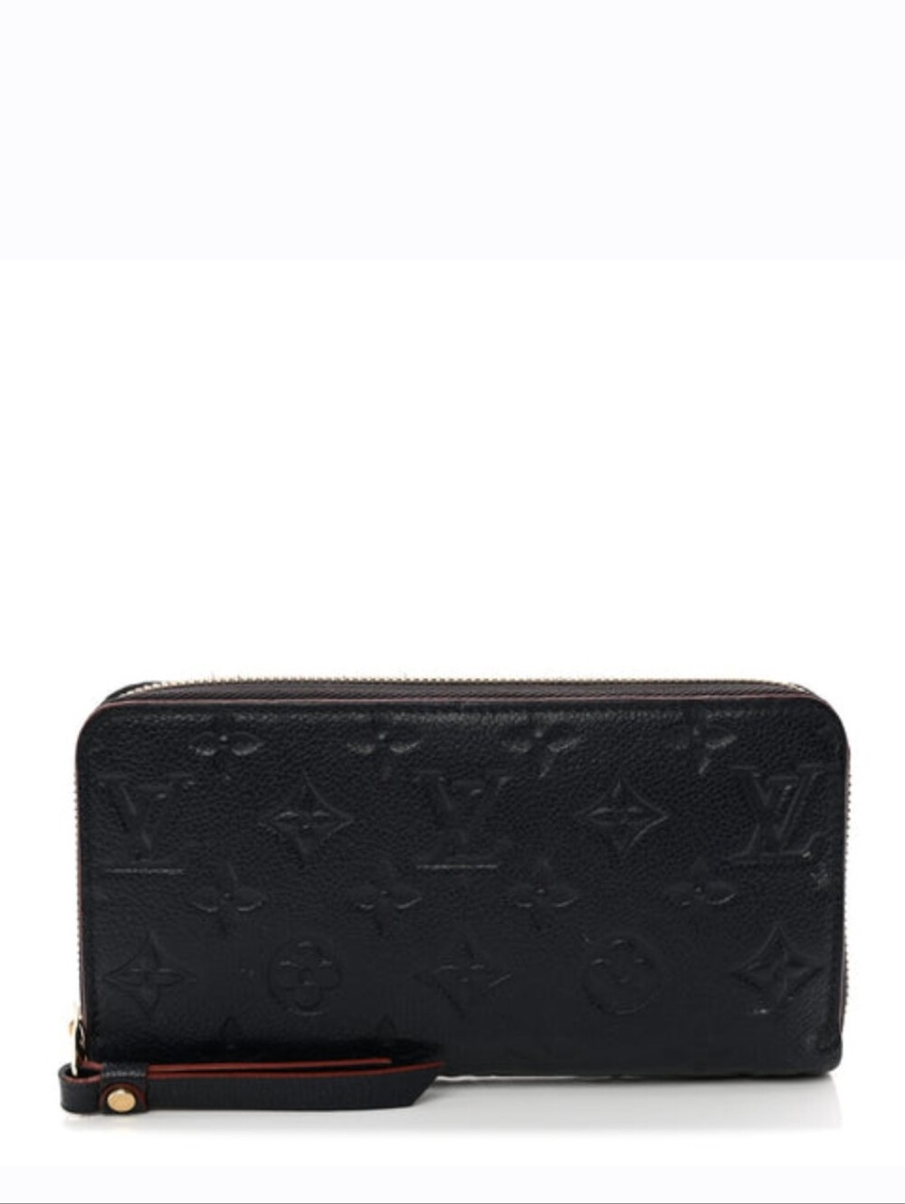 Like NEW!!! LV Louis Vuitton Zippy Wallet Empreinte Navy/Red Marine Rouge